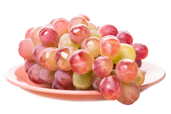 Large grapes on a plate — Stock Photo, Image