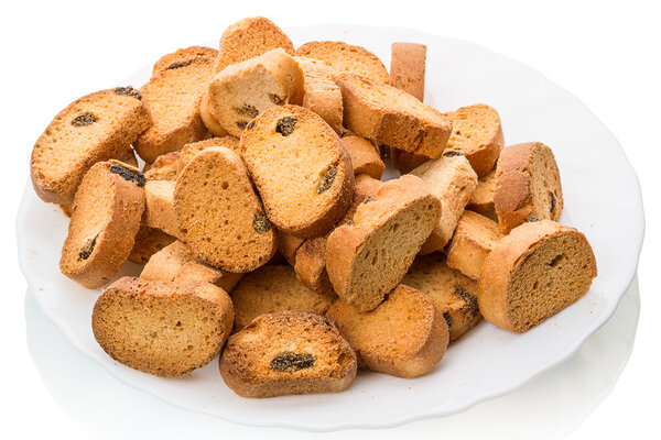 Small crackers with raisins