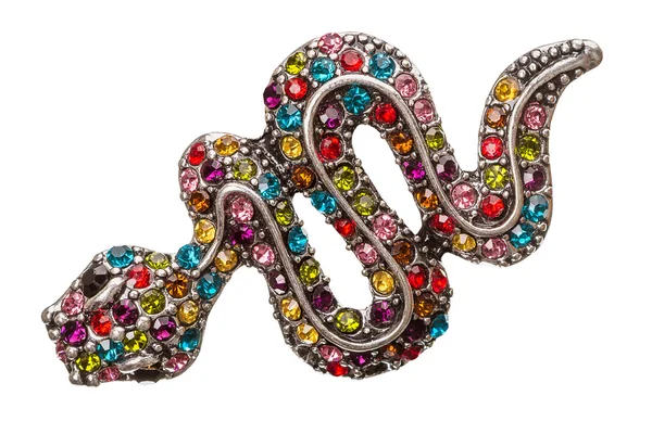 Snake with colored stones — Stock Photo, Image