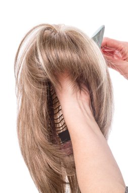 kadının peruğunu penye