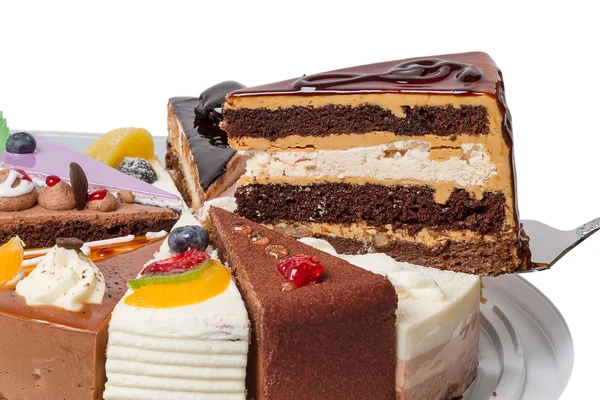 Stück Kuchen mit Violinschlüssel-Nahaufnahme — Stockfoto