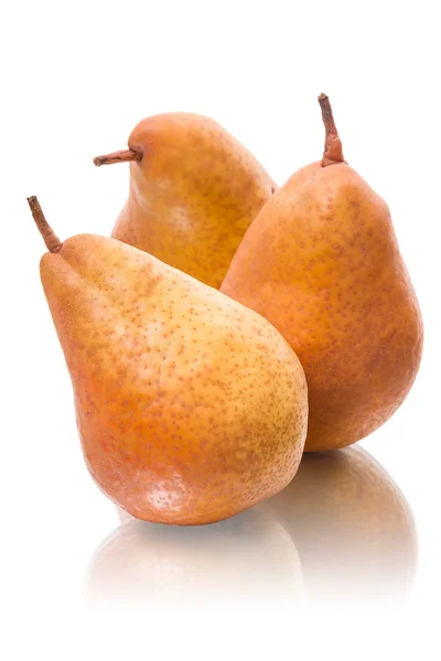 Tre gula päron — Stockfoto