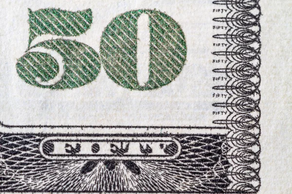 Fifty Dollar Bill — Stock Photo, Image