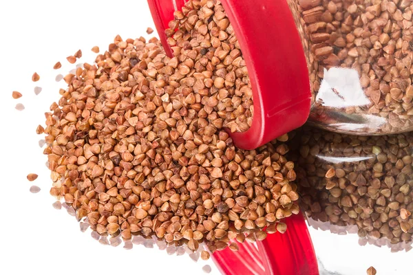 Sprinkled buckwheat — Stock Photo, Image