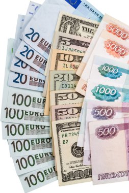 dolar, Euro ve Rus robles