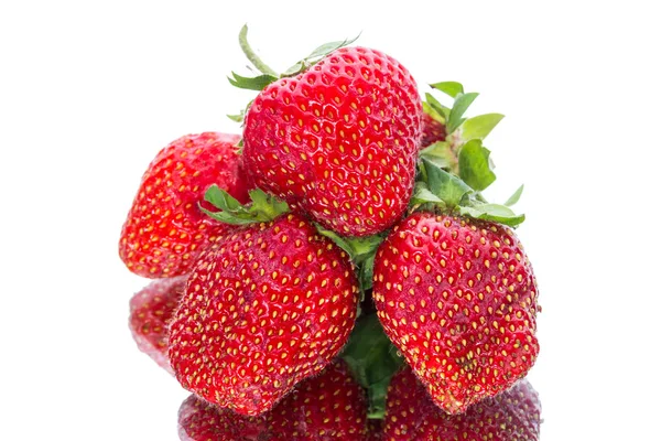 Fünf Erdbeeren — Stockfoto