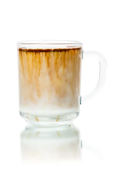 Milk and instant coffee — Stock Photo, Image