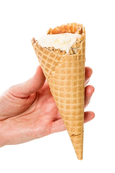 Hand mit dem Eis — Stockfoto