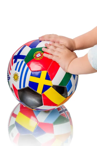 Child with a soccer Ball — Stock Photo, Image