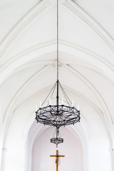 Chandelier in the catholic Cathedral — Stock Photo, Image