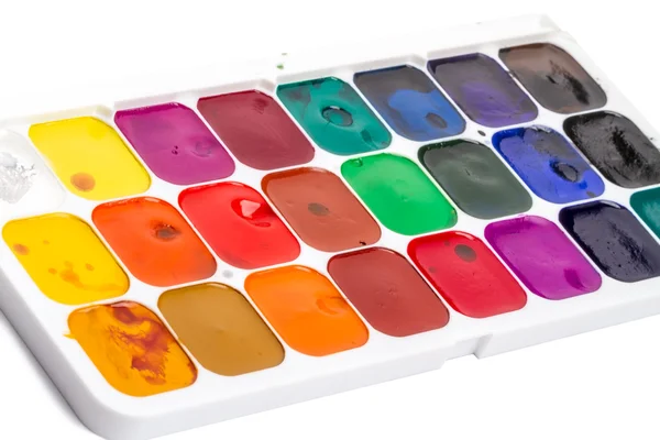 Paleta de colores de agua veinticuatro colores — Foto de Stock