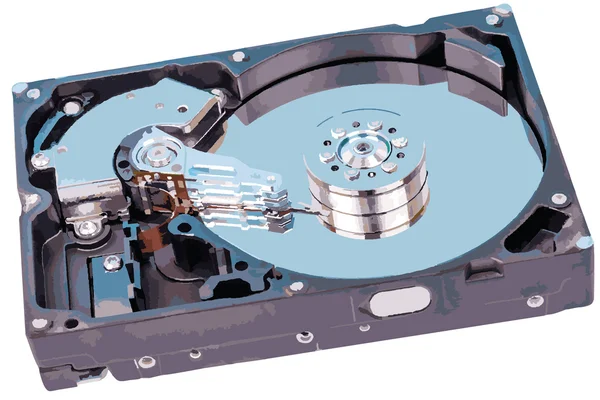 Upptäckt läsare hdd (vektor) — Stock vektor