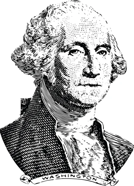 Retrato de Washington (vector ) — Vector de stock