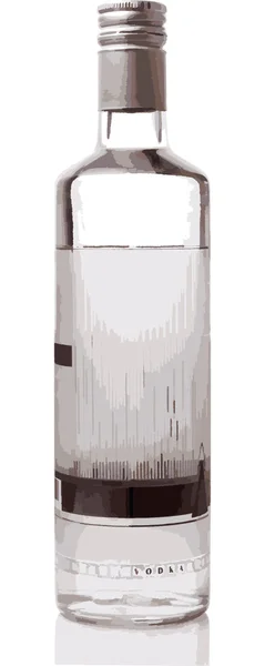 Fles wodka (vector) — Stockvector