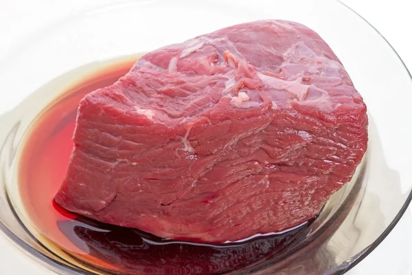 Bit av färskt kött — Stockfoto