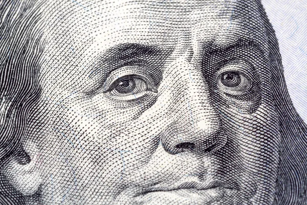 Porträt von benjamin franklin close-up — Stockfoto