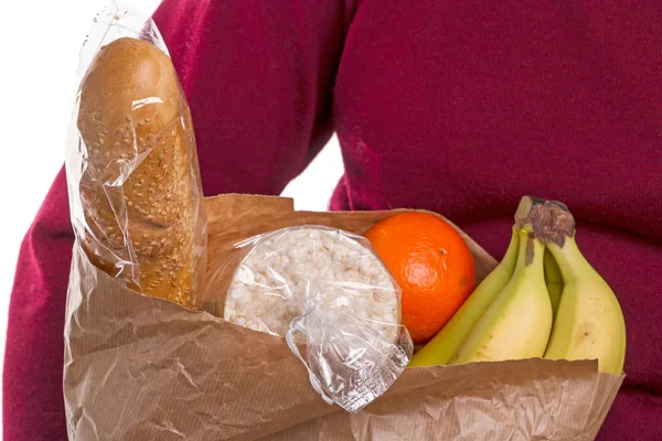 Mulher carregando saco de compras — Fotografia de Stock