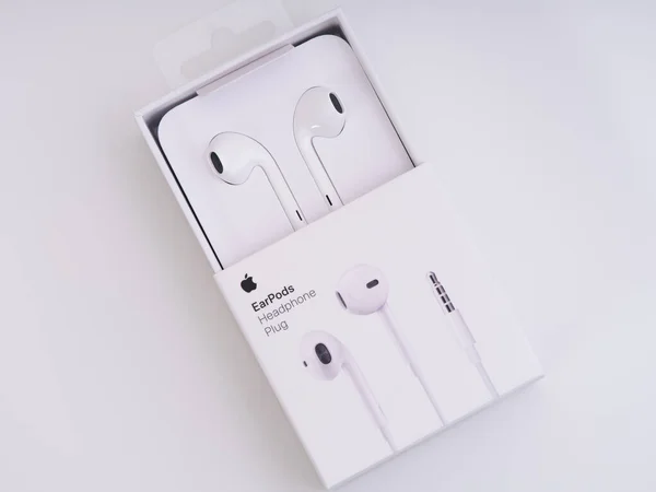 Tambov Russian Federation December 2021 New Apple Earpods Packaging White Stock Picture