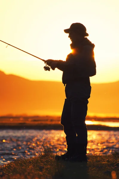 Pesca in Mongolia — Foto Stock