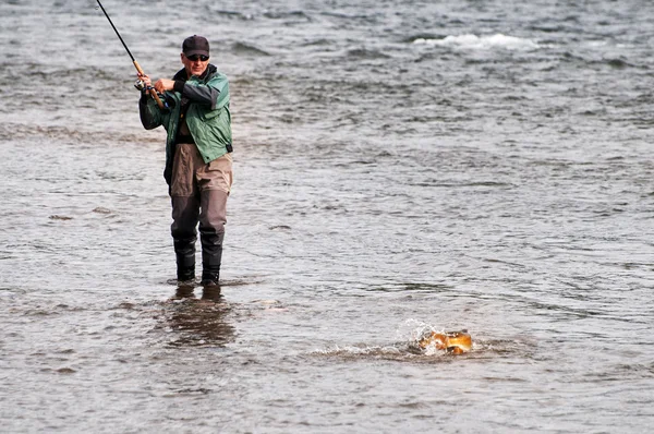 Pesca na Mongólia — Fotografia de Stock