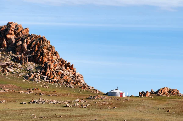 Mongolský kočovník domů — Stock fotografie