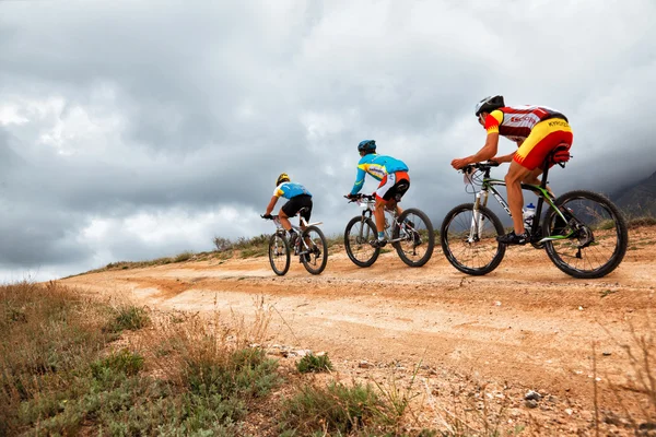 Mountain bike competitie — Stockfoto