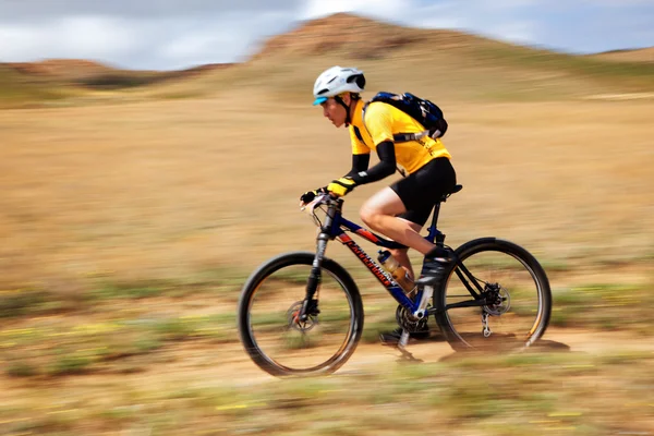 Aventura bicicleta de montaña competencia —  Fotos de Stock