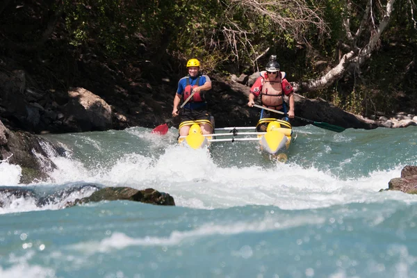 Rekabet rafting — Stok fotoğraf