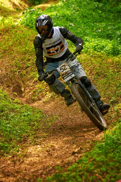 Extremer Mountainbike-Wettbewerb — Stockfoto