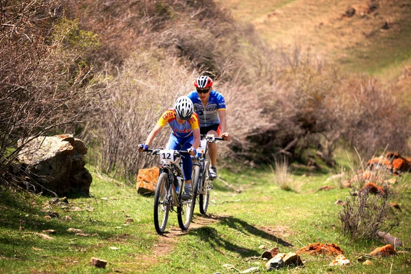 Aventura mountain bike competição — Fotografia de Stock