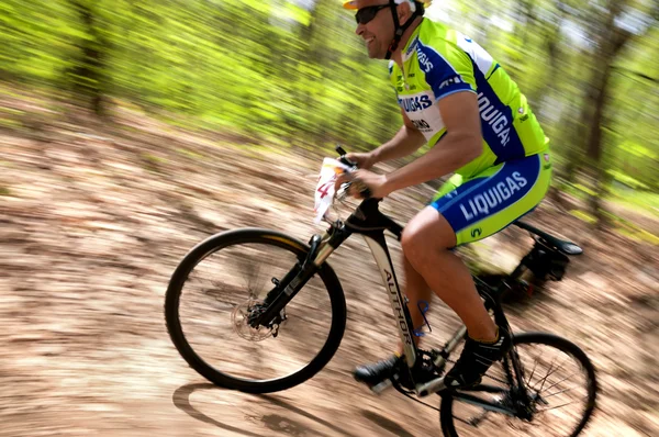 Mountain bike competitie — Stockfoto