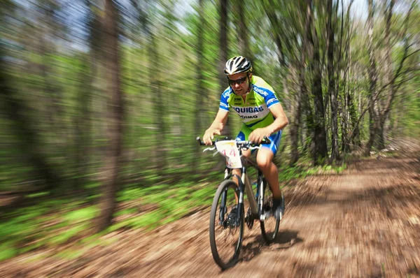 Mountain bike competitie — Stockfoto