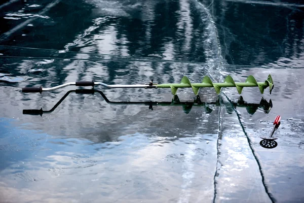 Winter fishing — Stock Photo, Image