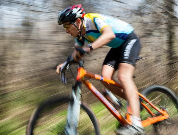 Mountain bike competitie — Stockfoto