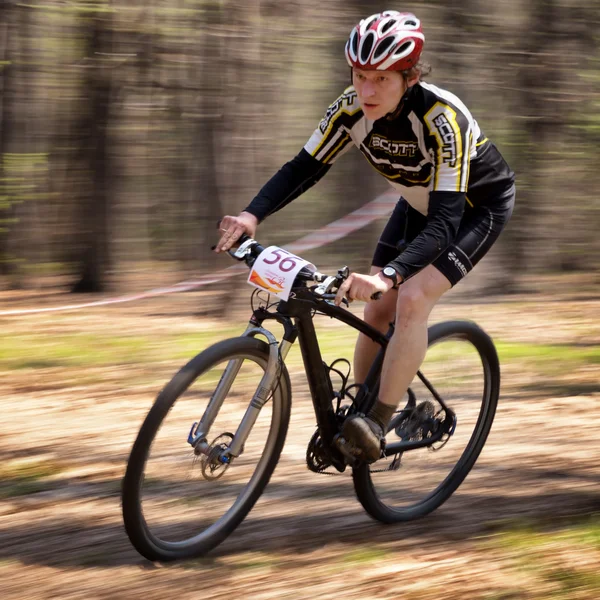 Mountain bike competitie — Stockfoto