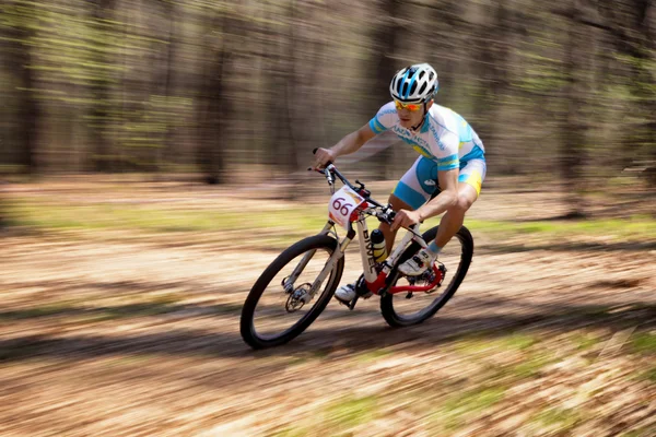 Mountain bike competitie — Stockfoto