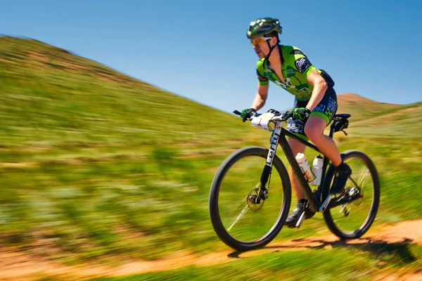 Mountain bike adventure competition — Stock Photo, Image