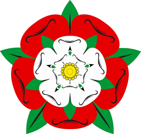 Tudor rose - ilustracja — Zdjęcie stockowe