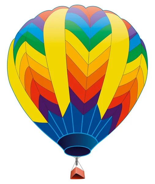 Χρωματισμένο αερόστατο θερμού αέρα — Φωτογραφία Αρχείου