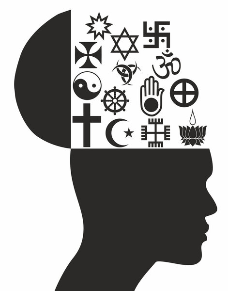 Religious symbols - Illustration
