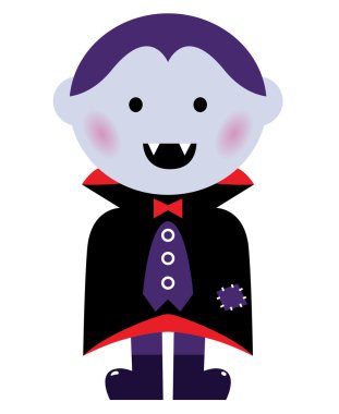 beyaz izole şirin vampire boy