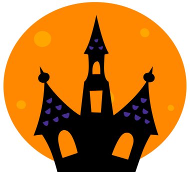 Cadılar Bayramı perili ev moon ile