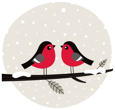 sevimli penguen ile kış boş bayrak