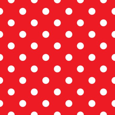 Kırmızı puantiyeli Dikişsiz desen tasarım