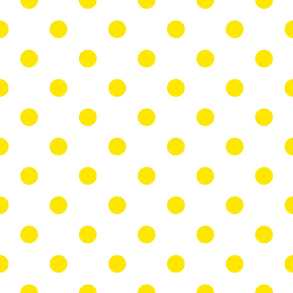 Seamless pattern or background with yellow sunny polka dots — Stock Vector