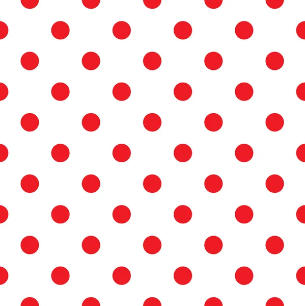Röd prickiga seamless mönster design — Stock vektor