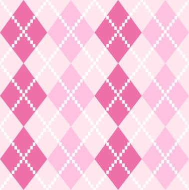 pembe sorunsuz ekose deseni Sevgililer günü