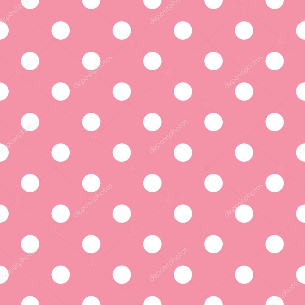 Pink polka dot seamless pattern design
