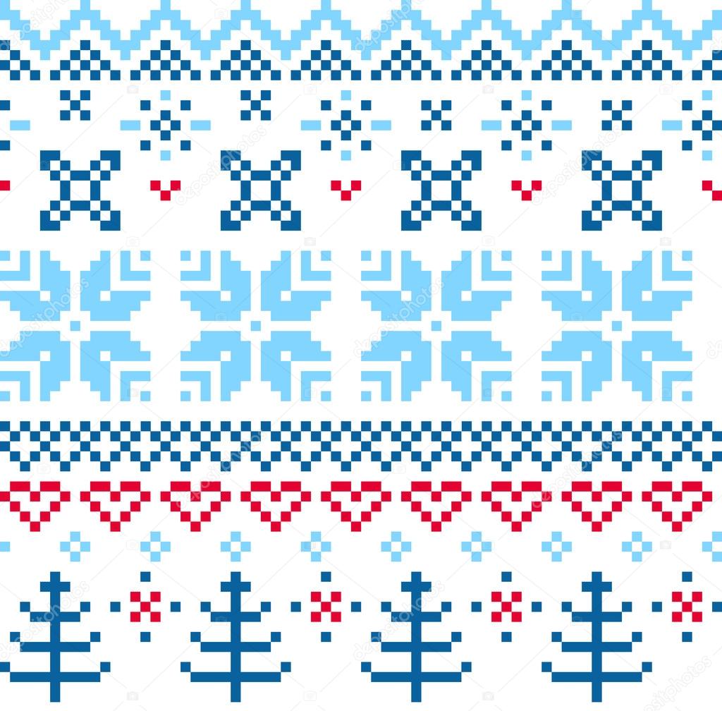 Beautiful seamless Norway pattern 