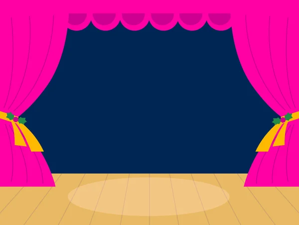Рожевий театральний фон з копіювальним простором — стоковий вектор